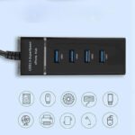 هاب 4 پورت USB 3.0 مدل RY_303 باسیم یک متری - Image 4