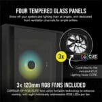 کیس کامپیوتر کورسیر iCUE 5000X RGB Black - Image 2