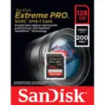 کارت حافظه SDXC سن دیسک مدل Extreme Pro V30 کلاس 10 استاندارد UHS-I U3 سرعت 200mbps ظرفیت 128 گیگابایت - Image 2